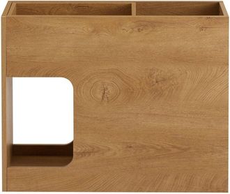 SoBuy SoBuy Comodino con cassetto e vassoio Tavolino divano Tavolino stretto da soggiorno Naturale 25x70x55 cm cm FBT158-N