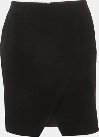 Emporio Armani Black Gabardine Pencil Skirt