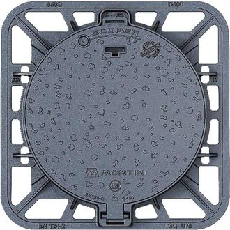 MONTINI Chiusino In Ghisa Classe D400 Ecoper Q - 85 X 85 - Botola 65 Cm / Kg 60,5