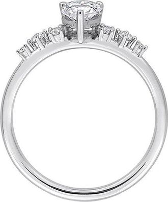 Rina Limor Silver 1.13 Ct. Tw. Created White Moissanite Engagement Ring