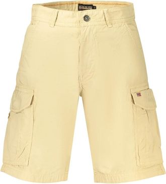 Napapijri Noto Bermuda Shorts - Heren - Outdoor korte broeken - Beige - W33 - Katoen - Fitness