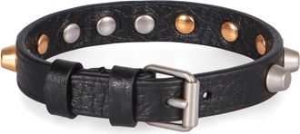 Valentino Garavani Rockstud Armband - Heren - Armbanden - Zwart - ONE Size - Leer - Accessoires