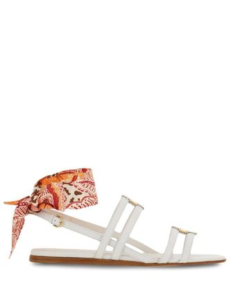 Ferragamo Vara lace-up sandals - White