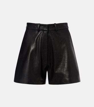 Nour Hammour Shorts Barrel de piel