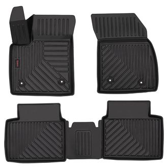 OEM Alfombrillas De Goma 3d Para Coche: Ford Focus Mk4 (hatchback, Sed&aacute;n, Familiar, Turnier, Turnier Active, 2018-) - Borde De 5 Cm