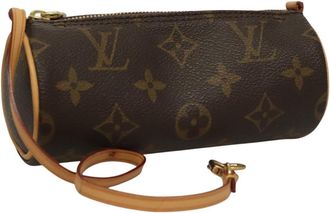 Louis Vuitton Papillon Pochette Monogram Canvas Brown Canvas Bag (Pre-Owned)
