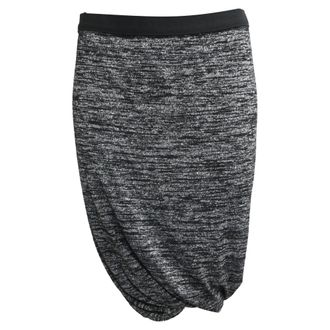 Alexander Wang T Alexander Wang Twisted Mini Skirt in Grey Rayon