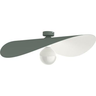 Lumicom Lumicom - piuma Plafoniera, 1X E27, max 42W, metallo, verde iceberg/bianco, D.60cm