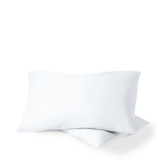 Bare Home 100% Organic Cotton Percale Cooling Pillowcase Set in White at Nordstrom, Size Standard