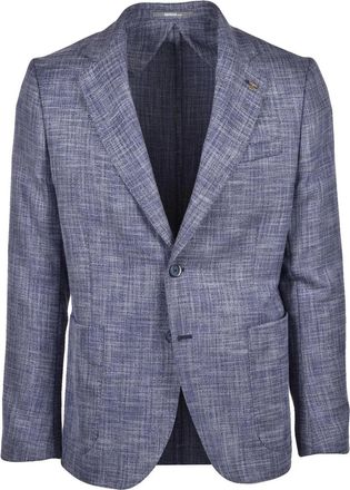 Havana & Co. Blue Polyester Viscose Elastane Jacket