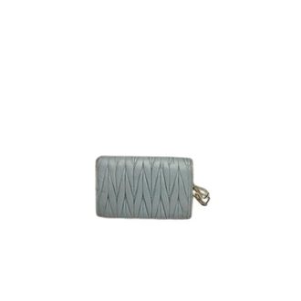 Miu Miu Pre-owned Leren Sleutelhouder - Dames - Vintage Accessoires - Blauw - ONE Size - Leer - Vintage