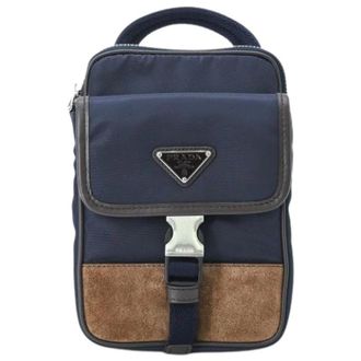 Prada Pre-owned Cross Body Bags, female, Brown, Size: ONE SIZE Pre-owned Vintage Shoulder Bag