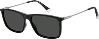 Polaroid Mens 4130/s/xb Rectangular Sunglasses In Black/grey