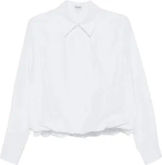 Loewe Camicia in cotone - - Blouses & Shirts - Donna - Bianco - 3XS