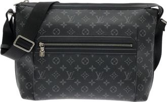 Louis Vuitton Black Coated Canvas Shoulder Bag (Pre-Owned)