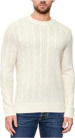 HUGO BOSS H-Habito Sweater - Heren - Ronde hals truien - Wit - XL - Katoen - Truien & Vesten
