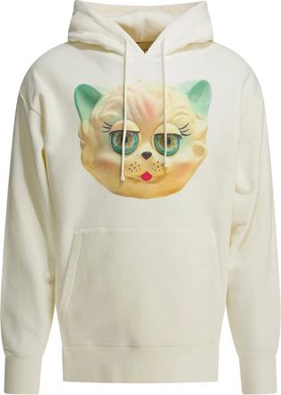 Valentino Hoodies & sweatvesten, Heren, Wit, M, Katoen, Hooded Sweatshirt