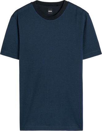 BOSS Boss C-thompson 212 Patterned Fine-knit T-shirt - Navy - Xxl