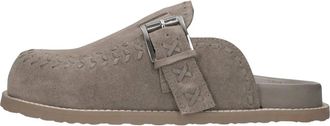 Coral Blue Su&egrave;de Klomp - Dames - Slip ons - Bruin - 40 EU - Su&egrave;de - Schoenen