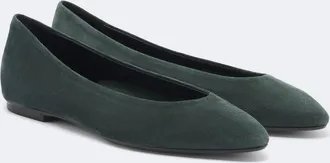 Aeyde Ellie suede ballet flats