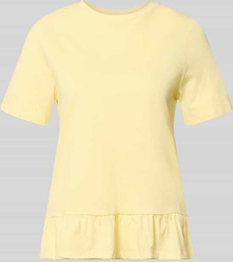 Pieces Regular Fit T-Shirt aus reiner Baumwolle Modell DISSO in Hellgelb, Gr&ouml;&szlig;e XL