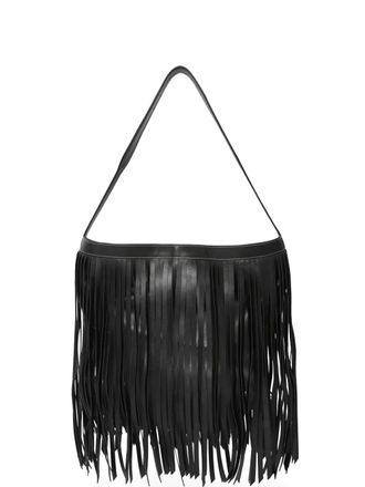 Ann Demeulemeester Jeli fringed tote bag - women - Calf Leather - One Size - Black