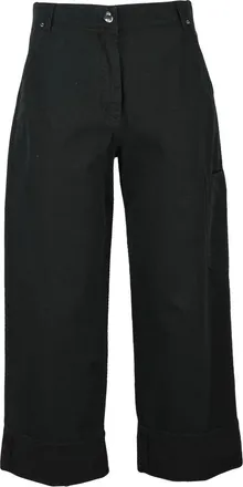 19.70 Nineteen Seventy Black Cuffed Denim Jeans