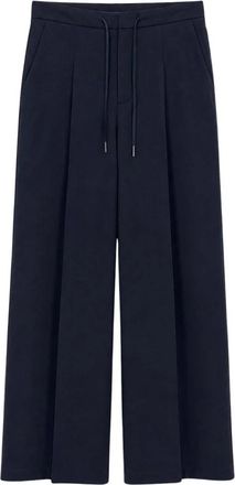 Nine In The Morning Eldara Pant - Dames - Wijde Broeken - Blauw - W25 - Wol - Broeken