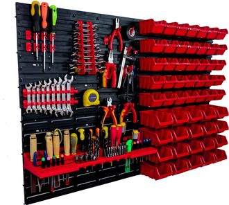 OEM Tablero De Herramientas Para Taller 115x78 Cm + 55 Bandejas