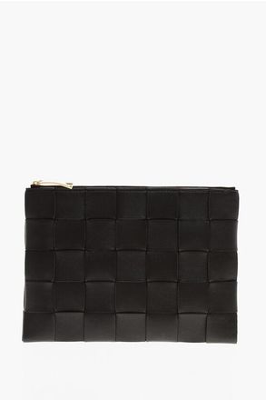 Bottega Veneta Clutch in Pelle Con Chiusura Zip taglia Unica