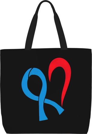 Generic Women Handbag Prostate Cancer Awareness Ribbon Handbag Casual Large Capacity Crossbody Bags, For Gym, Swim, Graduation, Wedding, Christmas