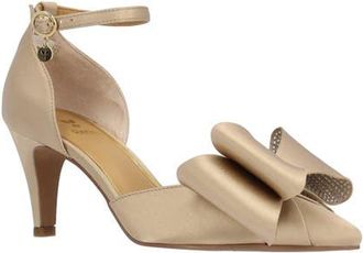 J. Reneé Pammie Pointed Toe Ankle Strap Pump in Beige at Nordstrom, Size 10.5