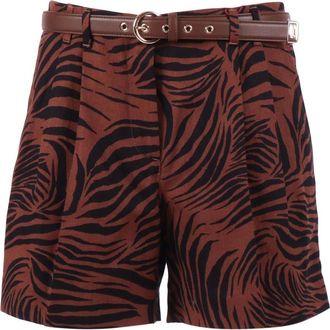 Max Mara Short Shorts - Dames - Korte Broeken - Bruin - M - Korte Broeken