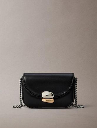 Calvin Klein Mini Bolso Cartera De Piel Con Forma Escultural