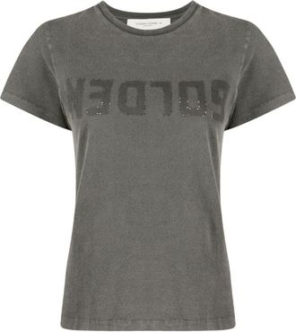 Golden Goose T-shirt met logoprint - Grijs