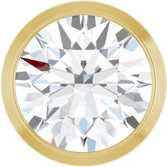 Diamond2Deal 14k Gold 3/4 CT Lab-Grown Diamond Chain Slide Pendant