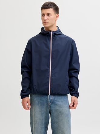 Jack & Jones Blouson JACK & JONES JJJAKE LIGHT JACKET, Herren, Gr. XXL, navy blazer, Web, Obermaterial: 100% Polyester, unifarben, regular fit, Jacken Blouson