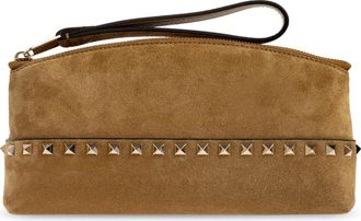 Valentino Garavani Bolso Peque&ntilde;o Rockstud Spike de Ante - Bags - Mujer - Marr&oacute;n - ONE SIZE