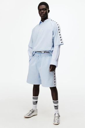 H&M Regular Fit Sweatshorts in Light Blue/lotto at Nordstrom, Size Xx-Large