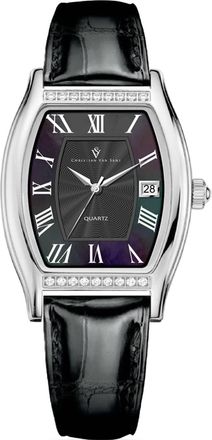Christian Van Sant Womens Gemma Black Dial Watch