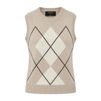 Gran Sasso Trui met ronde hals - Dames - Truien - Beige - Maat: 4XL