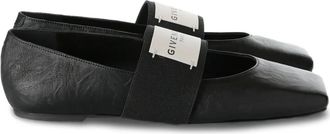 Givenchy Sliced Square ballerinas met elastische band - Zwart