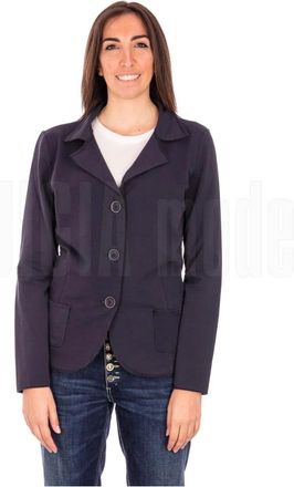 Alpha Studio Jersey Cardigan voor Vrouwen - Dames - Blazers - Blauw - 2XL - Jassen