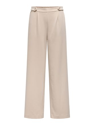 Only Anzughose ONLY ONLCAROLINA LIFE HW WIDE PANT CC TLR, Damen, Gr. 36, L&auml;nge 32, bunt (silber gray), Web, Obermaterial: 98% Polyester, 2% Elasthan, unifa
