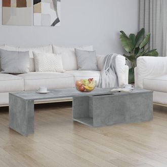 vidaXL Tavolino Salotto Grigio Cemento 150x50x35 cm Legno Multistrato - Vidaxl