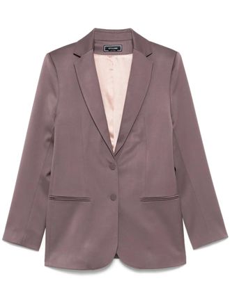Styland satin blazer - women - Nylon/Elastane/Wool/Silk/Elastane - 36 - Pink
