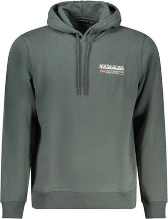 Napapijri Cotton Sweater - Heren - Hoodies - Groen - 2XL - Katoen - Hoodies & sweatvesten