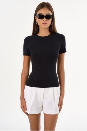 LaMarque Moa | Jersey Crew Neck Tee in Black at Nordstrom, Size X-Large