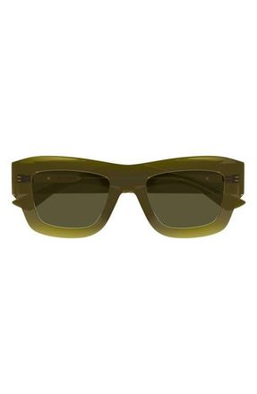 Bottega Veneta 50mm Square Sunglasses in Green at Nordstrom