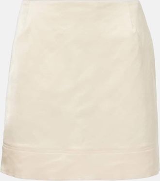 Toteme Minigonna in crêpe di misto cotone